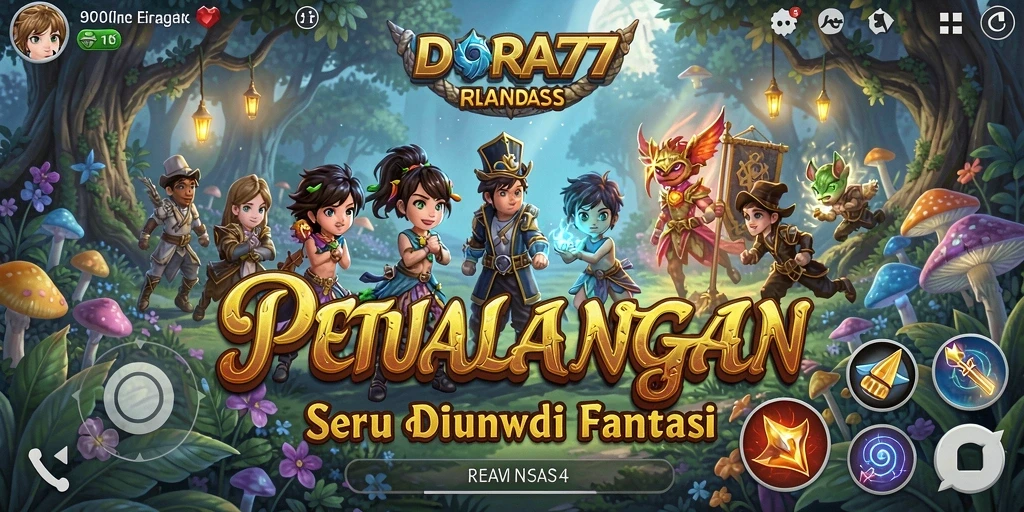 Tampilan menarik gameplay DORA77 yang penuh tantangan.
