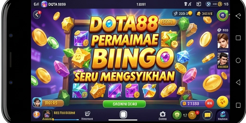 Tampilan layar permainan Bingo DOTA88 yang seru.