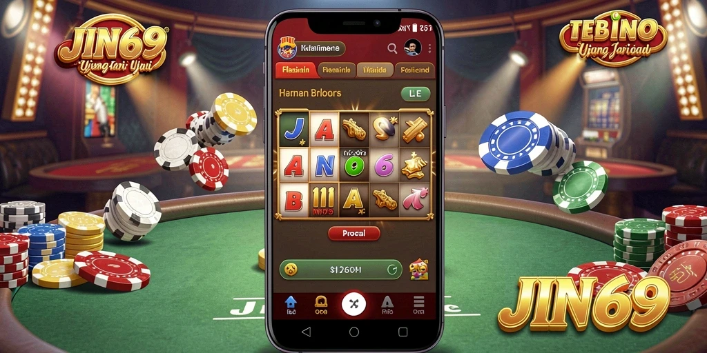 Screenshot JIN69 menampilkan gameplay mendebarkan di kasino.