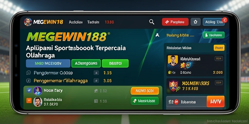 Tampilan antarmuka taruhan olahraga MEGEWIN188 yang menawan.