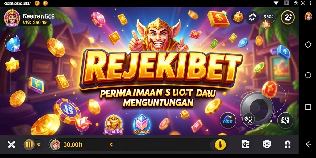 Tampilan gameplay menarik dari REJEKIBET dengan tema slot yang beragam.